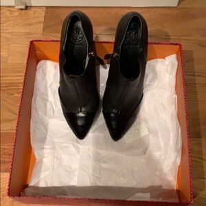 Tory Burch  pointy toe bootie with 3 inch heel